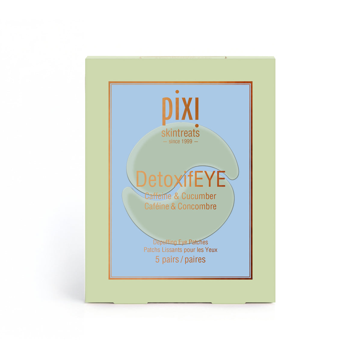 Package of DetoxifEYE patches containing 5 pairs