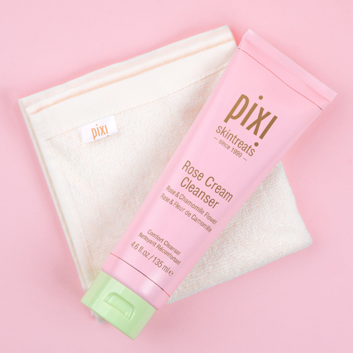 Face Cloth with Rose Cream Cleanser